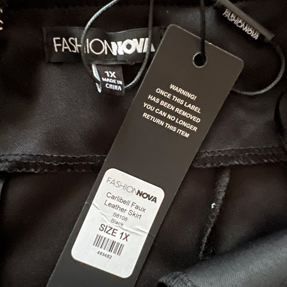 Faux Leather Skirt - Picture 8 of 9